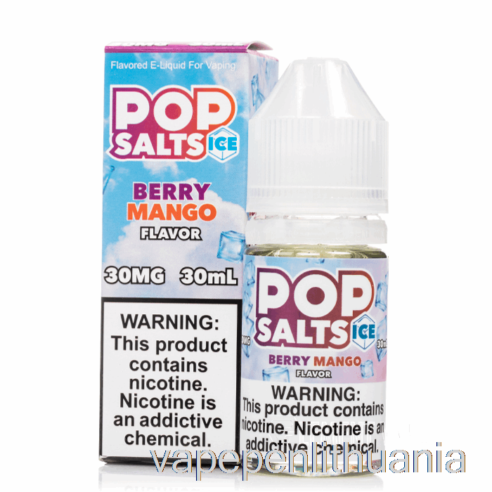 Ledo Uogų Mango - Pop Druskos - 30ml 50mg Vape Skysčio